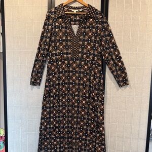 Boden Floral Long Sleeve Dress